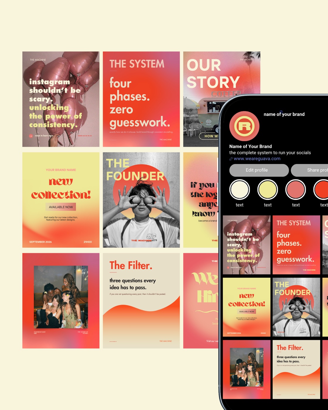 30 instagram post templates