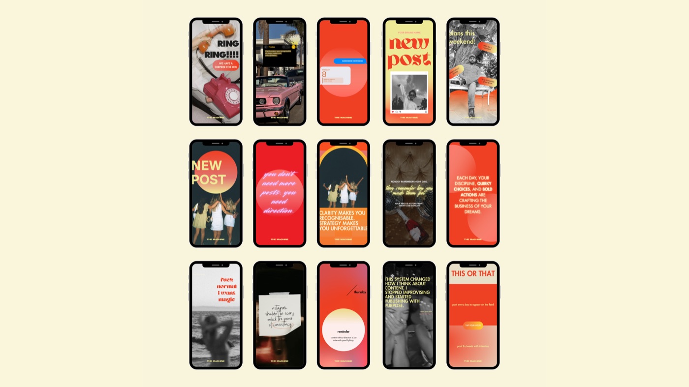 35 instagram story templates